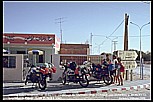 1985_TUNISIA_94 km to Tozeur_Gabes_Caf_meeting Italian BMW motorcyclists ... some nice and funny days together ... _Jochen A. Hbener