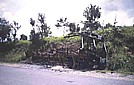 1991_ZAMBIA_this region was at that time very, very unsafe_here an attacked bus_by bazooka_many persons (24) died_this extremely dangerous road is for around 50 kms the border between ZAMBIA and MOZAMBIQUE_I stopped only to make this photo ... _Jochen A. Hbener