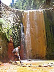 mein Traum-Wasserfall, die 'Cascada de Colores', ein lohnender Abstecher auf der blichen 'Caldera'-Wanderung von 'Los Brecitos' ber die 'Playa de Taburiente', 'Dos Aguas' durch den 'Barranco de las Angustias'_Jochen