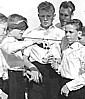 Jochen (right) together with other singers of the (Gelsenkirchen-Buer-) 'ERLER KINDERCHOR'_1957_Jochen A. Hbener