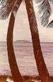 kleines Robinson-Inselchen gegenber der paradiesischen  Karibik-Insel San Andrs, vor Nicaragua gelegen, zu Kolumbien gehrend_1975_Jochen A. Hbener