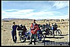 meeting a swiss couple with two motorcycles on their way to INDIA_some days together_ here close to ZAHEDAN / Eastern IRAN, close to the border to PAKISTAN_November 1995_my motorcycle-world-trip 1995/96
