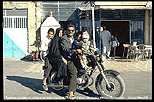 1995_IRAN_Zahedan_ ... 5 ... persons on one motorbike, a whole family - they came to see me, but I wanted to see them - a funny day_my motorcycle-trip around the world_Jochen A. Hbener
